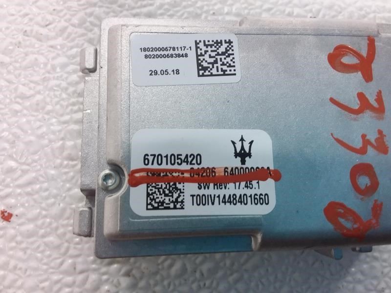 Maserati Ghibli 2019 Lane keep assist camera P/N 670105420