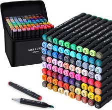 Alcohol Markers Set, 60 colors Based Dual Tip, Broad and Brush Tip...