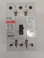 Lot Of 22 Eaton Cutler-Hammer Industrial Circuit Breaker, 3 Pole Unit GD22K 30A