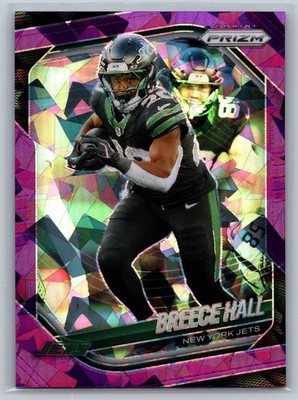 BREECE HALL 2025 Prizm PURPLE ICE PRIZM ~ Jets /225