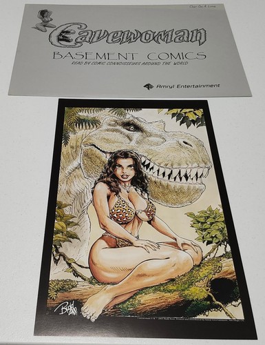 Cavewoman Prehistoric Pin-Ups #1 by Budd Root 11 x 17 Art Print W/Envelope