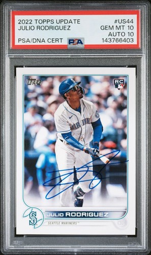 2022 Topps Update Julio Rodriguez Rookie Auto • #US44 • PSA 10 | PSA 10