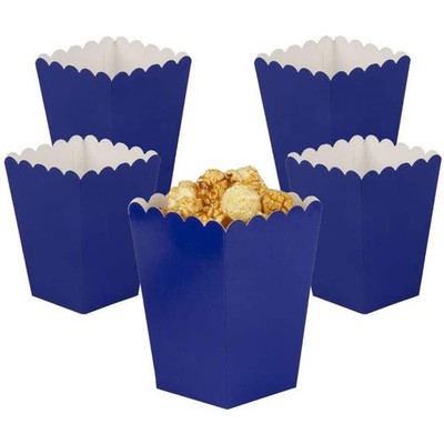 Set mit 24 kleinen Popcorndosen marineblau, Mini-Popcornbehälter