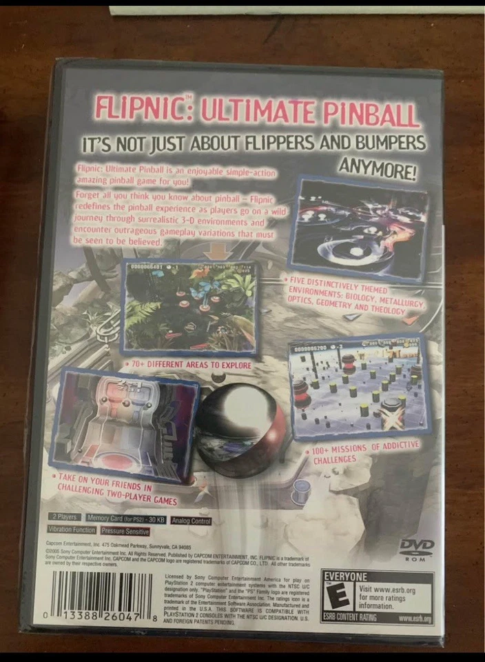 Flipnic Ultimate Pinball Sony PlayStation 2, Capcom - Image 2 of 2