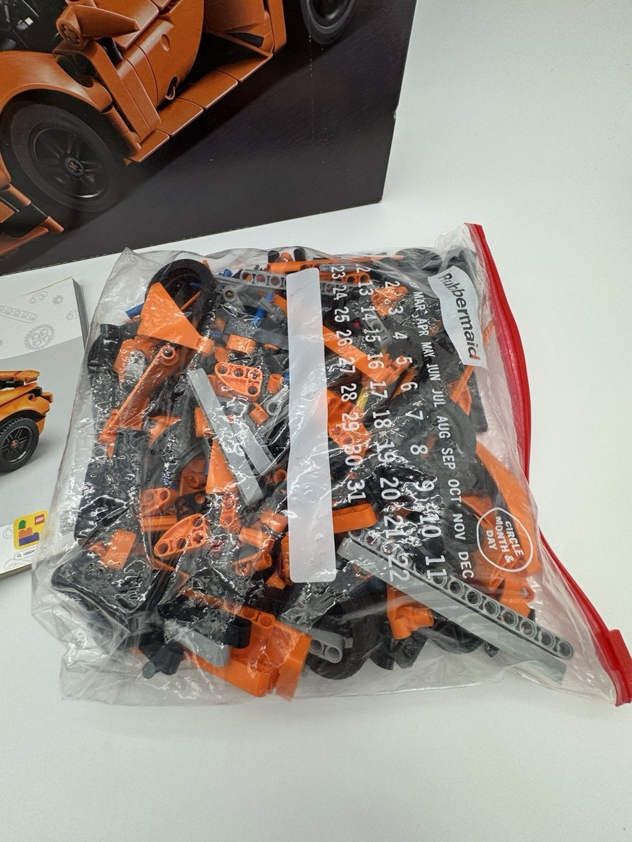 LEGO Technic Lamborghini Huracán Tecnica Orange 42196 Complete Set