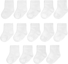 Baby 14-Pack Grow  Fit Flex Zones Cotton Stretch Socks - Unisex, Girls, Boys