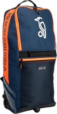 Image of Kookaburra wd6000 Wheelie Duffle Cricket Bag One Size, Navy/Orange 