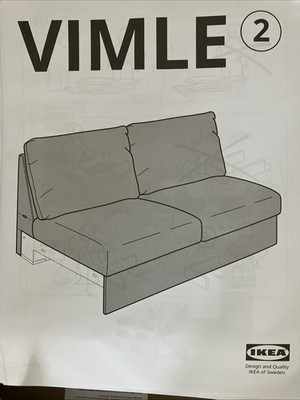 IKEA VIMLE FINNALA Bezug für 2er Bett, Saxemara hellblau BRANDNEU
