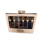 Dansk Kitchen Silhouette Set 6 Grapefruit Spoons Stainless Steel