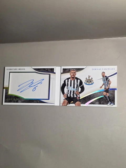 Jamaal Lascelles On Card Auto /23 Newcastle Immaculate Signature Moves Booklet