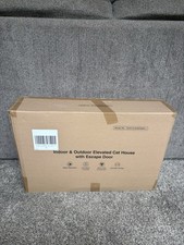 Outdoor Heated Cat House Weatherproof Insulated Feral Stray Shelter Large