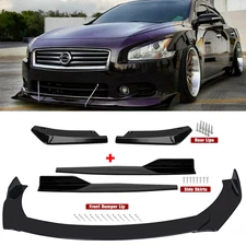 For Nissan Altima S Front Bumper Lip Chin Spoiler Body Kit Splitter Side Skirt