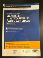 Manuale di Diritto Penale. Parte Generale - XXXIII Edizione