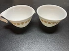 Vintage Corelle Butterfly Gold Creamer & Sugar Set