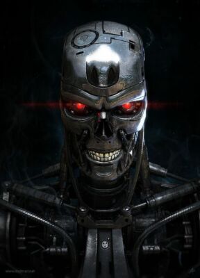 LEINWAND BILDER TERMINATOR T800 50X70 CM