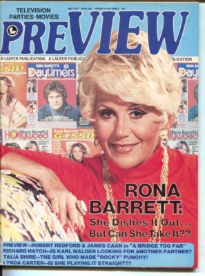 MAG: PreVIEW-7/1977-Laufer-TV-Movies-parties-Rona Barrett-Lynda Carter-James ...