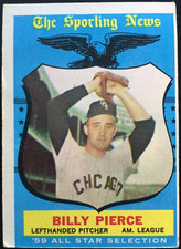 1959 Topps #572 BILLY PIERCE ALL STAR Chicago White Sox MLB baseball card EX