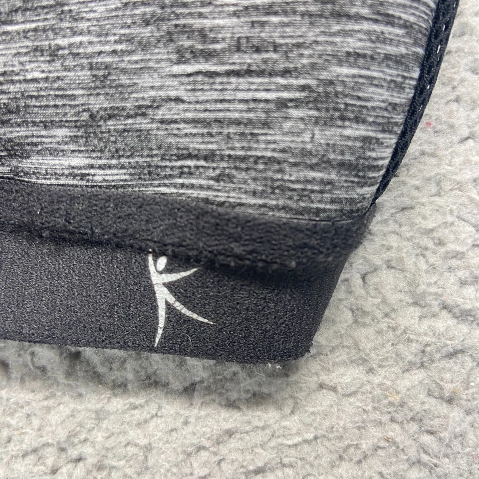 Sujetador deportivo Danskin Now para mujer espalda deportiva acolchado talla 40D gris negro Foto 2 de 4