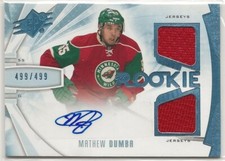 2013 2013-14 SPx Jersey Auto Rookie #173 Charlie Coyle Minnesota Wild 499/499