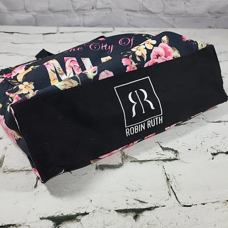 Bolso de Mano Robin Ruth City Of Miami Rosa Floral Durante la Noche Fin de Semana Foto 3 de 4