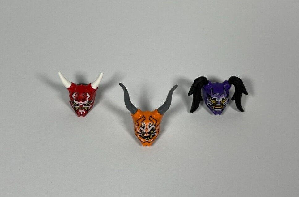 LEGO® Ninjago™ Alle Oni Masken Hass Vergeltung Täuschung aus