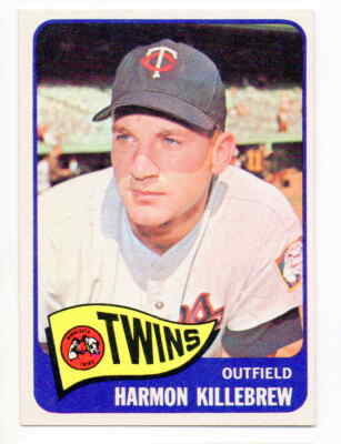 beauty....sharp corners, edges......1965 Topps Harmon Killebrew #400-crease free