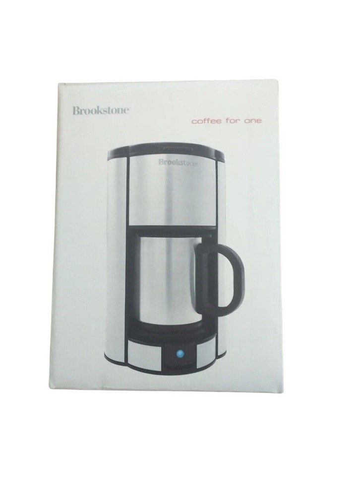 Brookstone Stainless Steel Coffee for One Single Serve Maker for sale  online | eBay