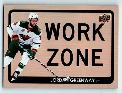 2021-22 Upper Deck Series 1 #WZ-24 Work Zone Jordan Greenway 