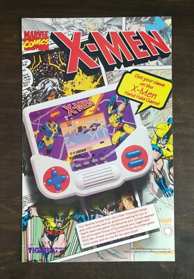 1993 X-Men Handheld Tiger Video Game Full Page Original Color Ad | eBay