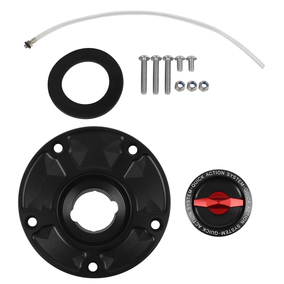 For KAWASAKI Ninja H2 H2R ZX1000 2016-2019 Z1000 Keyless Fuel Gas Tank Cap Cover Foto 3 de 4