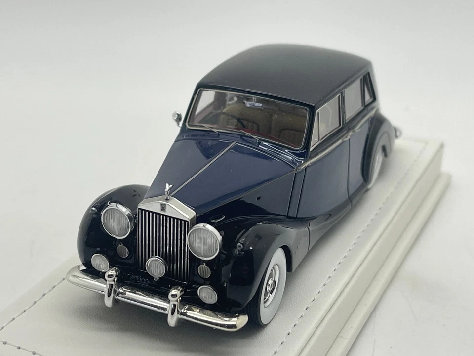 TRUESCALE TSM104322 ROLLS-ROYCE Silver Wraiht Park Ward 1952 Blue - Black 1.43 - Photo 3/4