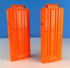 Nerf 12-Round Foam Dart Magazine Clip Lot of Two 2 N- Strike Elite