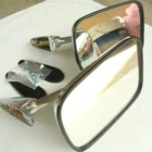 For Volvo 240 Series 242L,244DL,245L,DL GT Black /Chrome Fender Door Mirrors x2