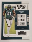2021 Panini Contenders Football Fletcher Cox #81