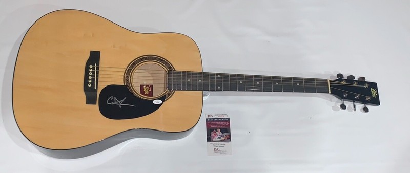 CODY JOHNSON SIGNED FULL SIZE  NATURAL ACOUSTIC GUITAR VERY RARE JSA COA