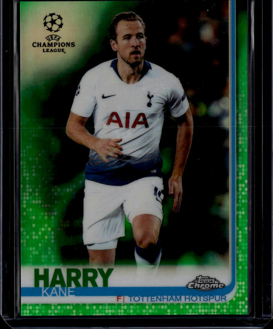 2018-19 Topps Chrome UEFA Champions League #48 Harry Kane Green Refractor #/99