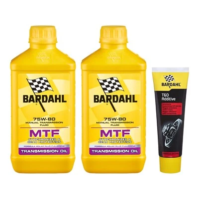 BARDAHL 2 LT Olio Trasmissioni Cambio Manuale MTF 75W80 GL-4 + Additivo T&D