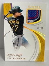 2019 Immaculate Collection Swatches Laundry Tag Rookie Kevin Newman IS-KN 05/10!
