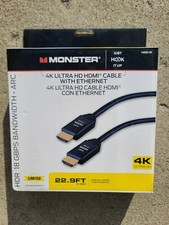 Monster Just Hook It Up 22.9 ft. L High Speed Cable with Ethernet HDMI