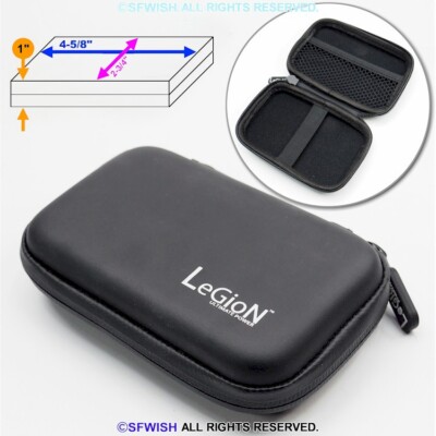 EVA Hard Storage Water Resistant Zip Case (Inside: 4-5/8'' L x 2-3/4'' W x 1'' H)