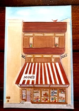 Moe's Books Berkeley California Telegraph Ave Vintage Postcard Unused 4 x 6