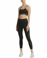 DKNY Sport Women's Flocked Leopard High-Waist Leggings Black S, L
