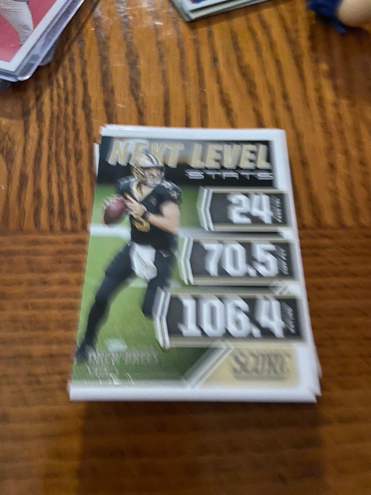 2021 Panini Score Drew Brees Next Level Stats Insert #NL7