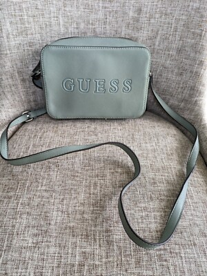 GUESS Roxberry Mini Camera Crossbody Bag Zip Purse Moss NWT/WITH DEFECTS 