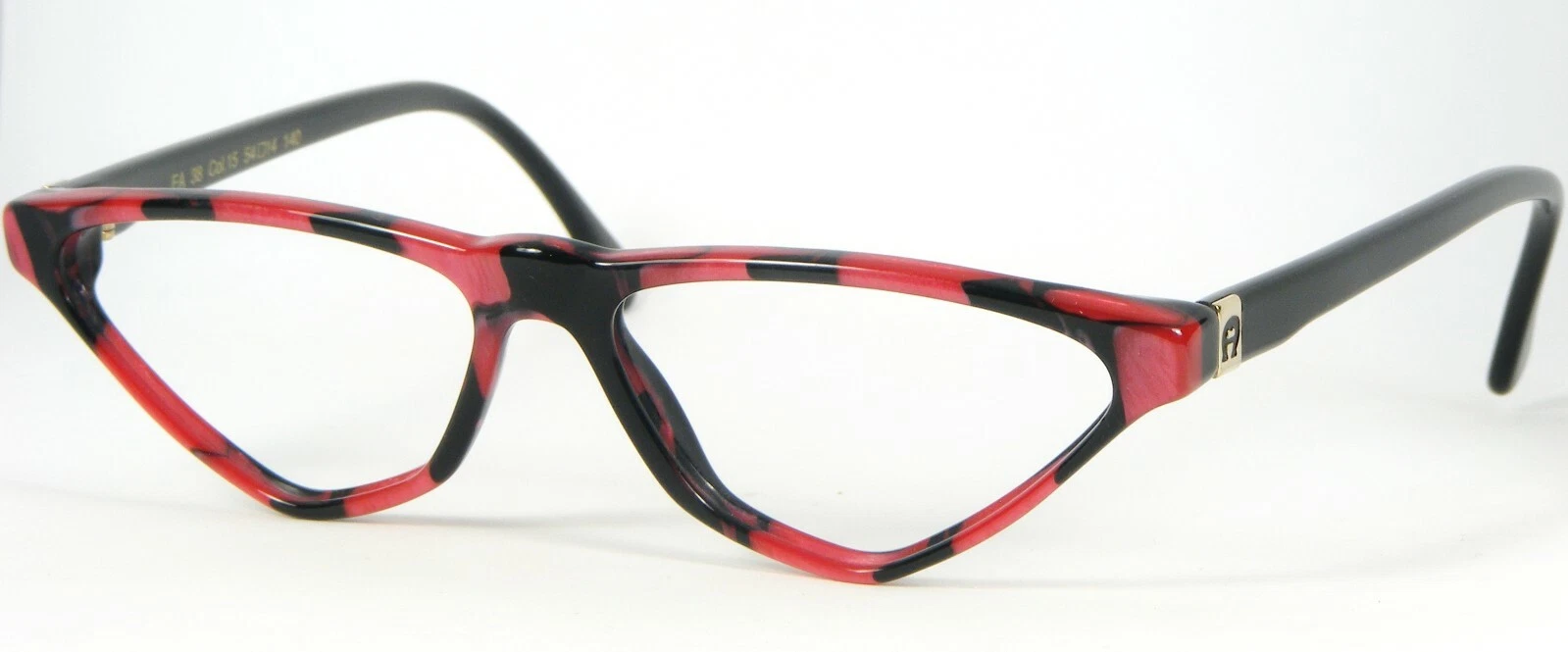 Etienne Aigner EA 38 15 BLACK  RED EYEGLASSES GLASSES FRAME 54 14 140mm (NOTES)