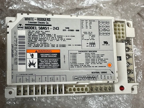 NEW - 50A51-243 York RTU OEM White-Rodgers Control Board 156-44990 18384