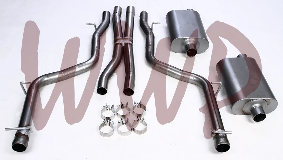 Sistema de silenciador de escape CatBack de acero inoxidable de 2,5" 15-16 Dodge Challenger R/T 5,7 L Foto 3 de 3