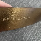 Michael Kors Belt Small  Leather Circle MK Logo Gold Buckle — photo 9