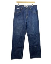 Rocawear Vintage Mens Blue Denim Baggy Y2K Jeans Size 36