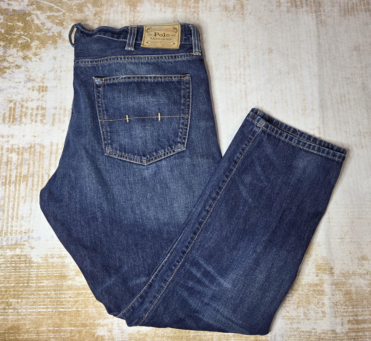Polo Ralph Lauren Authentic Dungarees Jeans Mens 38x30 Blue